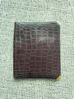 Alexander Wang Prisma Crocodile Embossed Leather Zip-Around Portfolio Case